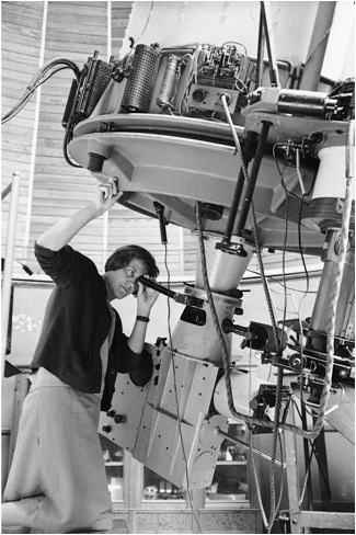Margherita Hack al telescopio